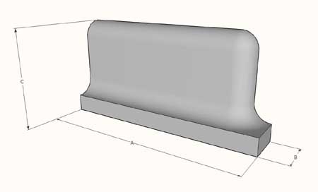 External Coved Skirting Stretcher